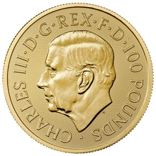 Moneda Bestias Tudor de Oro de 1 oz Toro Negro de Clarence 2023