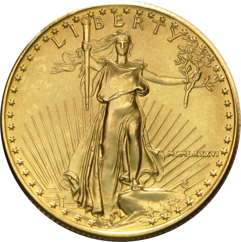 1986 1/2oz American Eagle Gold Coin MCMLXXXVI