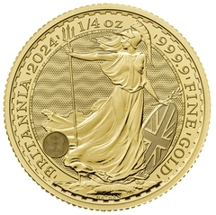 Moneda Britannia de Oro de 1/4 oz 2024