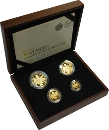 Juego de 4 Britannias Proof 2011 (en Caja Original)