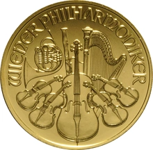 Moneda Filarmónica Viena de Oro de 1 oz 2017