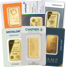 Lingote de Oro de 1 oz Nuevo (de Nuestra Elección)