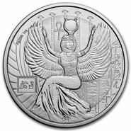 Moneda Dioses Egipcios Isis de Plata de 1 oz 2023