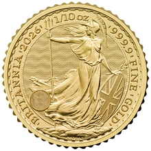 Moneda Britannia de Oro de Décimo de Onza 2026