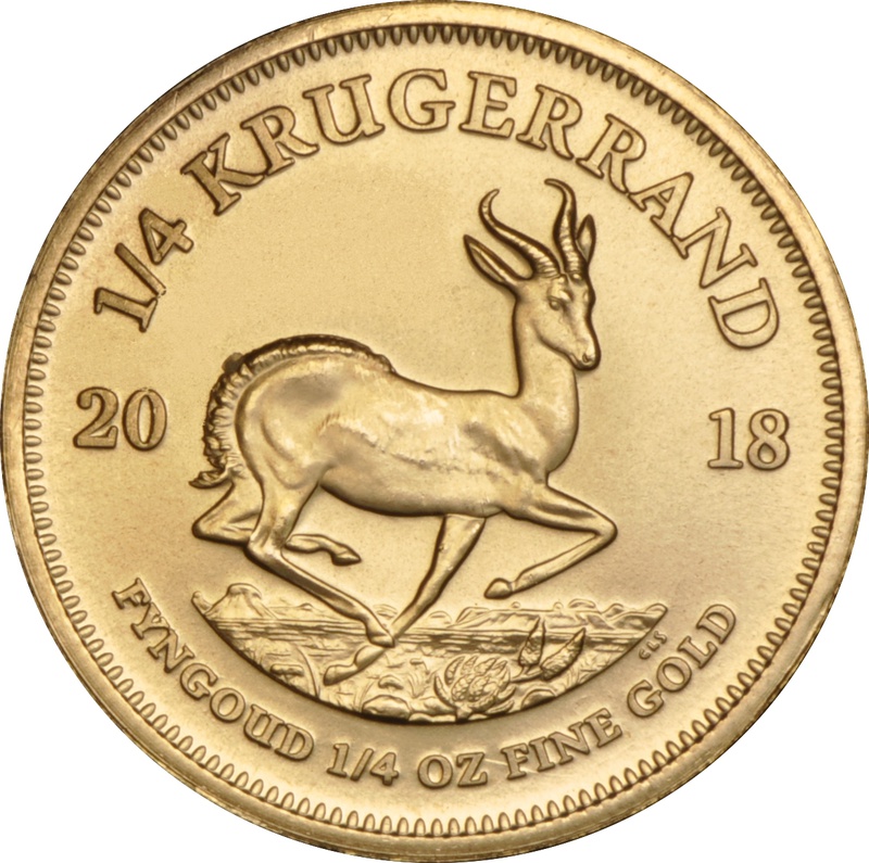 2018 Quarter Ounce Krugerrand Gold Coin