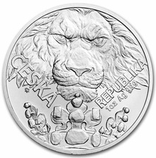Moneda 1oz Plata - León de Chequia 2023