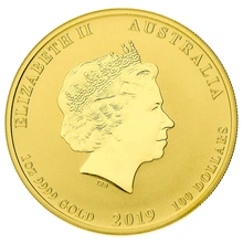 Moneda Perth Mint Calendario Lunar de Oro de 1 oz 2019 Año del Cerdo