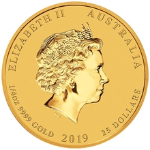 Perth Mint 1/4 oz de Oro - 2019 Año del Cerdo
