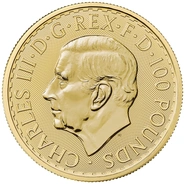 Moneda Britannia de Oro de 1 oz 2023 Carlos III