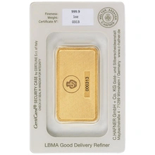 Lingote de Oro de 1 oz C. Hafner