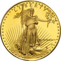 Moneda American Eagle de Oro de 1 oz Proof 1986