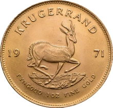 Moneda Krugerrand de 1 oz de Oro 1971