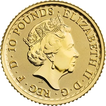 Moneda Britannia de Oro de 1/10 oz 2021
