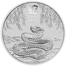 Moneda Perth Mint Calendario Lunar de Plata de 1 oz 2025 Año de la Serpiente