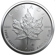 Maple Leaf Canadiense de 1 oz de Plata 2022