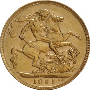 Soberano de Oro 1905 - Eduardo VII (L)