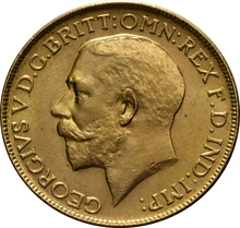 Moneda Soberano de Oro 1918 Jorge V (i)