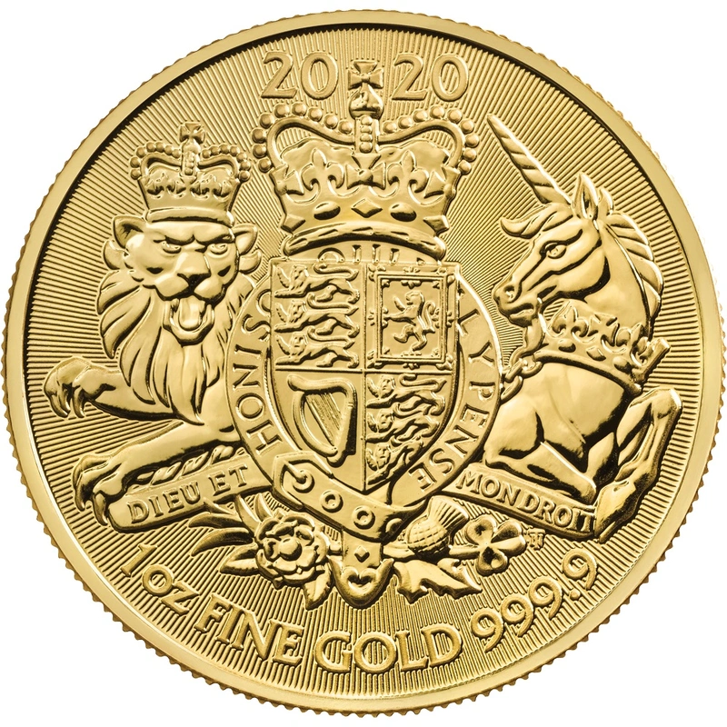 Moneda Escudo de Armas Real de Oro de 1 oz 2020
