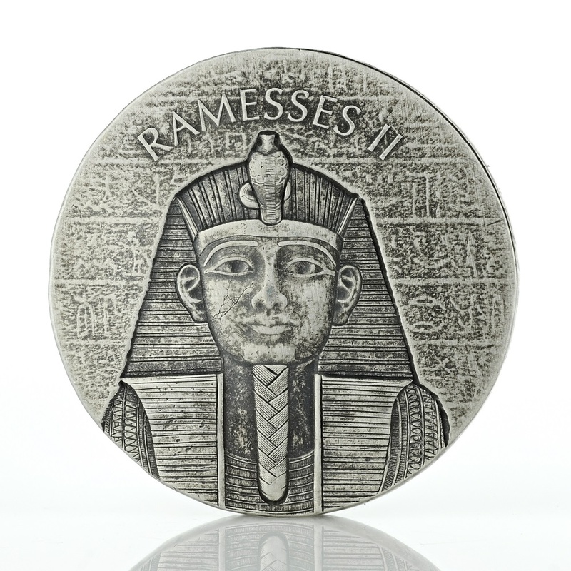 Ramsés II Moneda de Plata de 2oz (Año 2017)