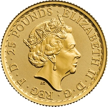Moneda Britannia de Oro de 1/4 oz 2018