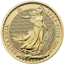Moneda Britannia de Oro de Cuarto de Onza 2026