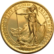 Moneda Britannia de Oro de 1 oz 1987