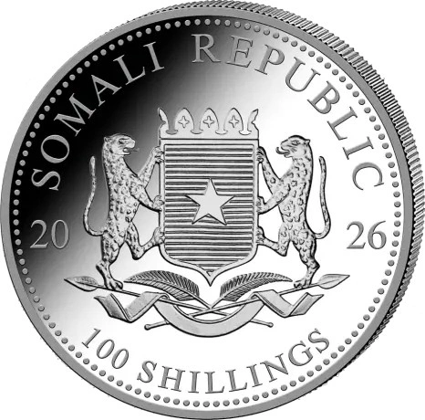 2026 1oz African Wildlife Elephant Silver Coin