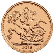 Moneda 2 Soberanos de Oro 2019 en Caja Regalo