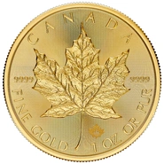 Maple Leaf Canadiense de 1 oz de Oro 2025