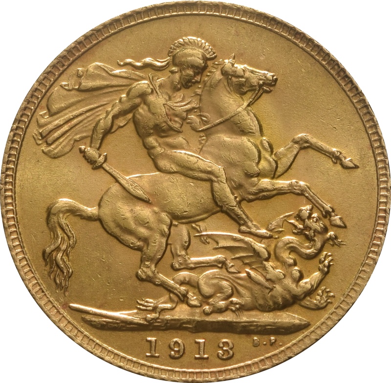Soberano de Oro - Jorge V 1913 Londres
