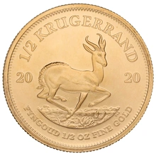 Moneda Krugerrand de 1/2 oz de Oro 2020