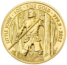 Moneda Mitos y Leyendas Little John de Oro de 1 oz 2022
