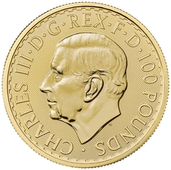 Moneda Britannia de Oro de 1 oz 2023 Carlos III