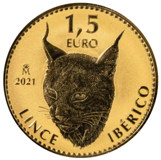 Moneda Lince Ibérico de Oro de 1 oz