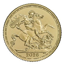 Moeda de Ouro Soberano embalagem de plástico 2026