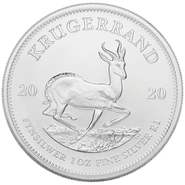 Moneda Krugerrand de 1 oz de Plata 2020