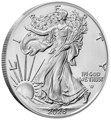 Moneda American Eagle de Plata de 1 oz 2026