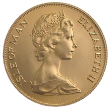 Moneda Soberano de la Isla de Man de Oro