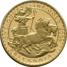 Juego de 4 Britannias Proof 2009 (en Caja Original)