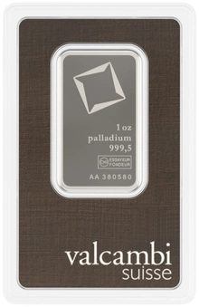 Lingote de Paladio de 1 oz Valcambi