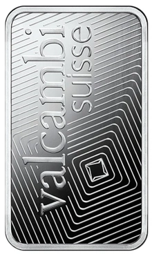 Lingote de Plata de 1 oz Valcambi
