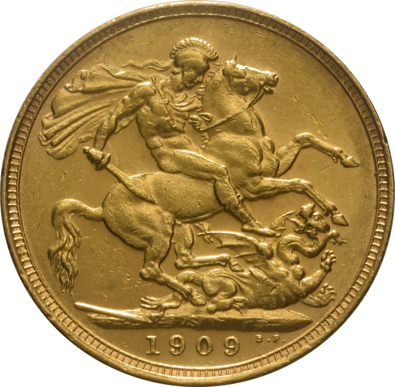 Moneda Soberano de Oro 1909 Eduardo VII (S)