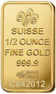 Lingote de Oro de 1/2 oz PAMP