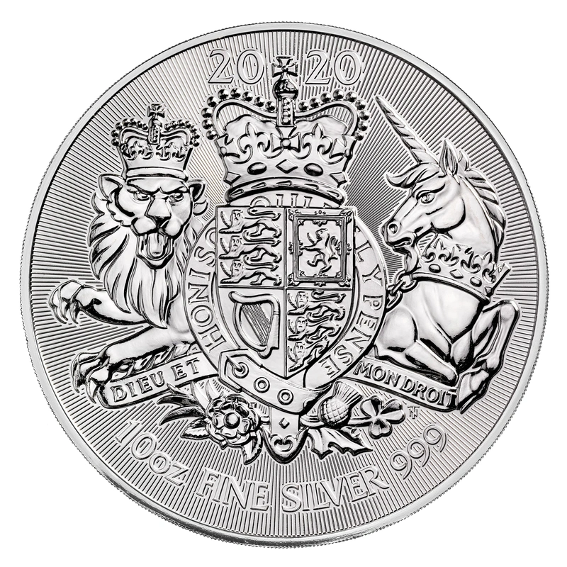Moneda Escudo de Armas de Plata de 10 oz 2020