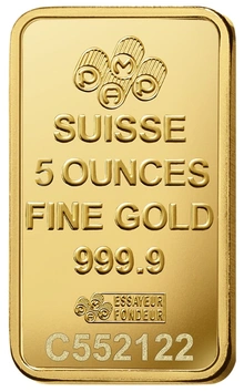 Lingote de Oro de 5 oz PAMP