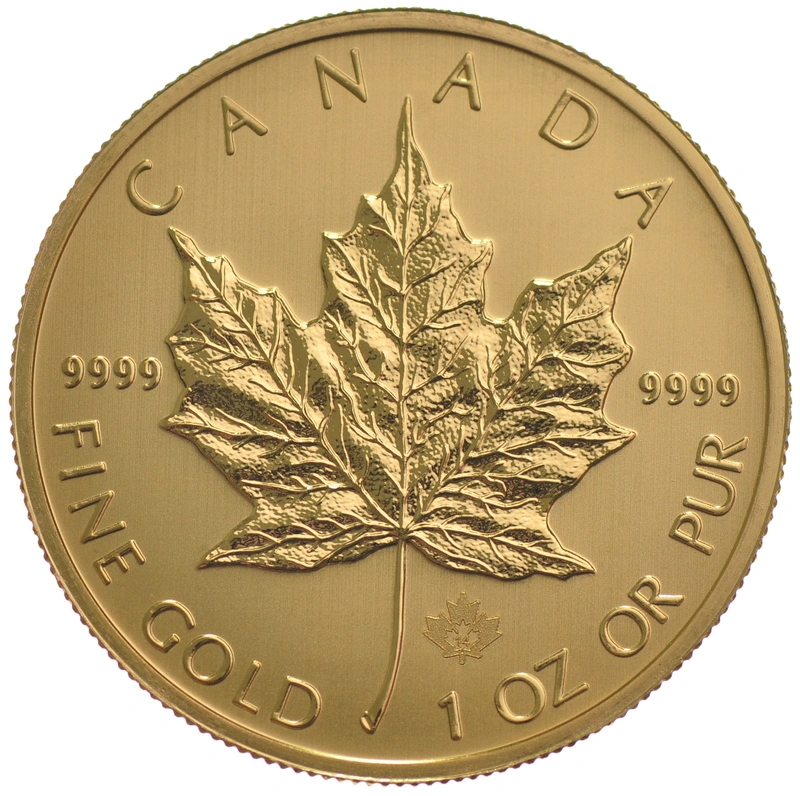Maple Leaf Canadiense de 1 oz de Oro 2015
