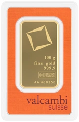 Lingote de Oro de 100 g Valcambi