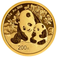 Moneda Panda Chino de Oro de 15 g 2024