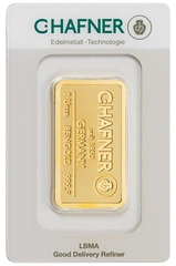 Lingote de Oro de 1 oz C. Hafner