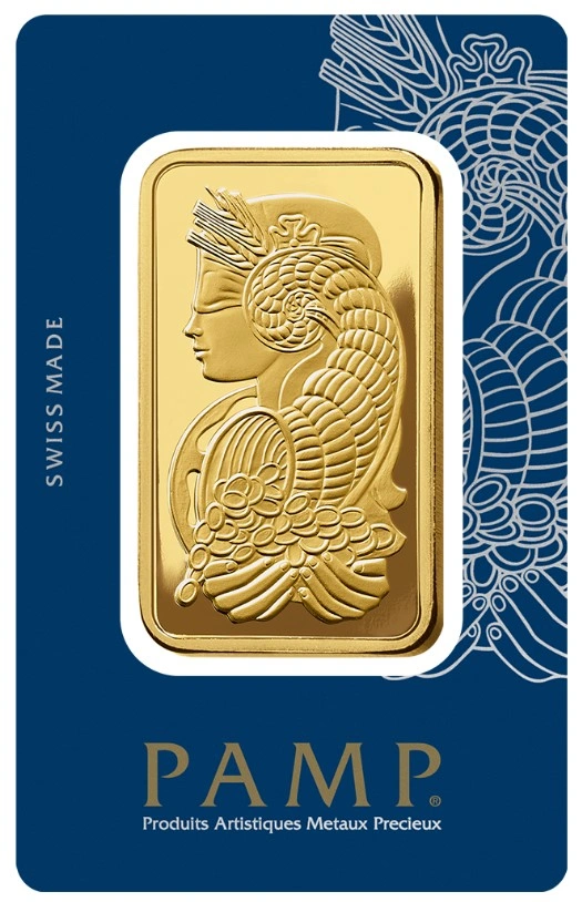 Lingote de Oro de 5 Tolas PAMP